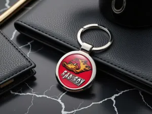 Custom Keychain Customizable Finish Alloy Style